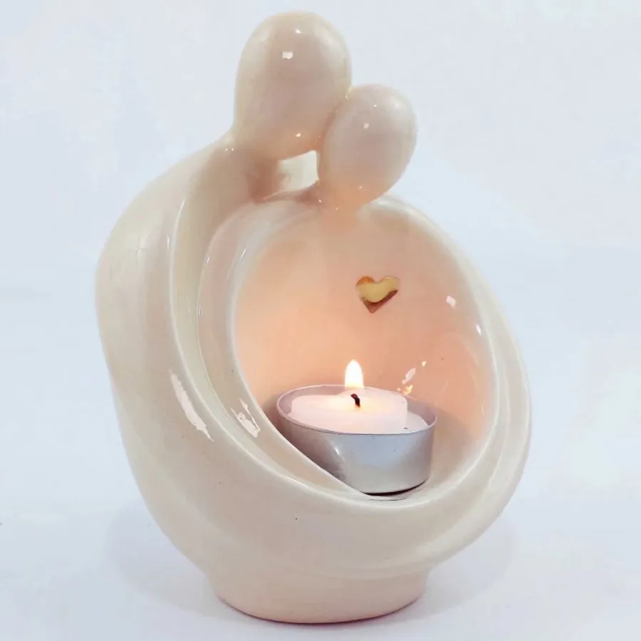 مجسمه سرامیکی دو یار