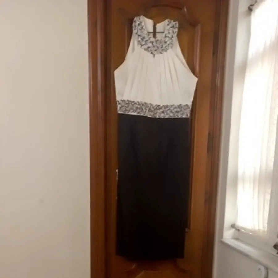 پیراهن میدی سفیدمشکی!