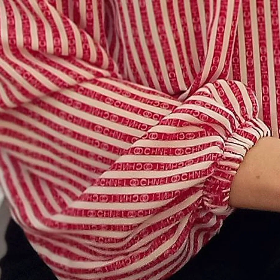 شومیز کرپ زنانه راه راه