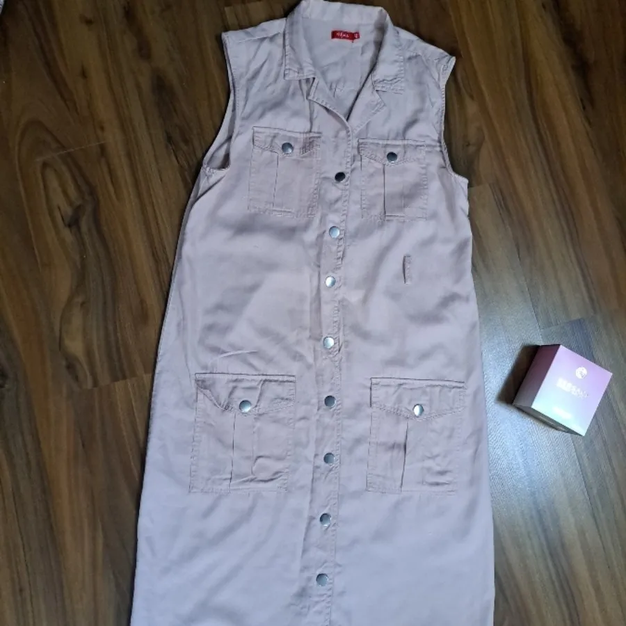 سارفون کتان لطیف صورتی