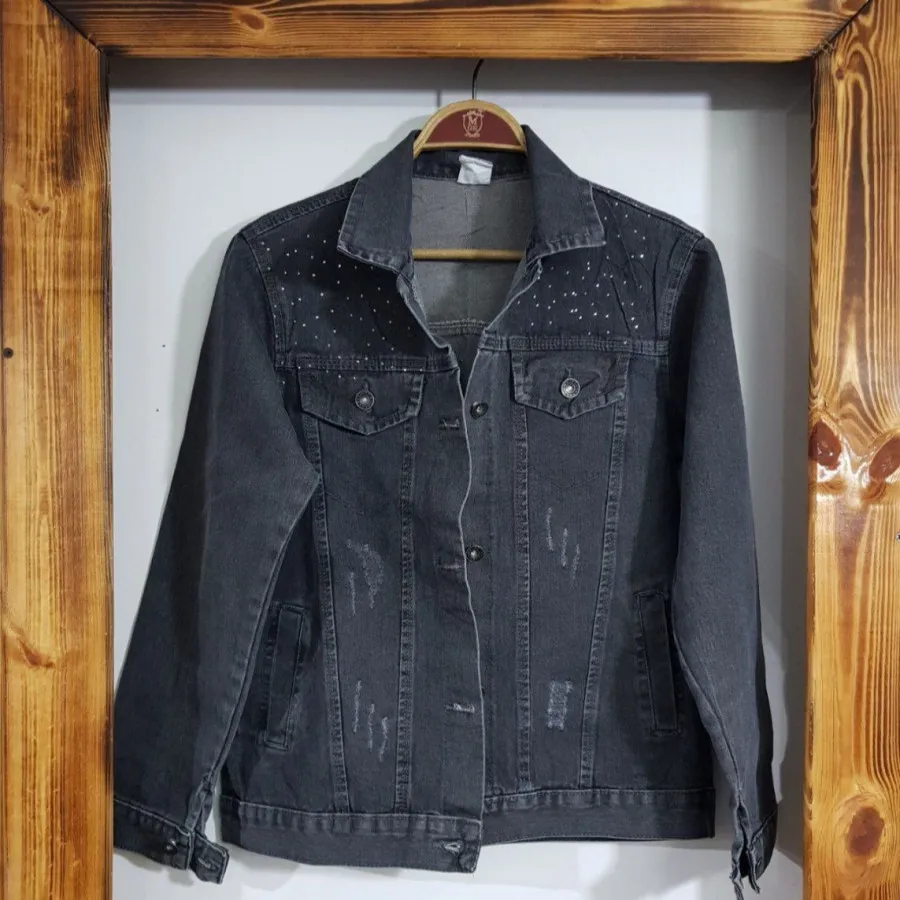 کت جین نگین دار