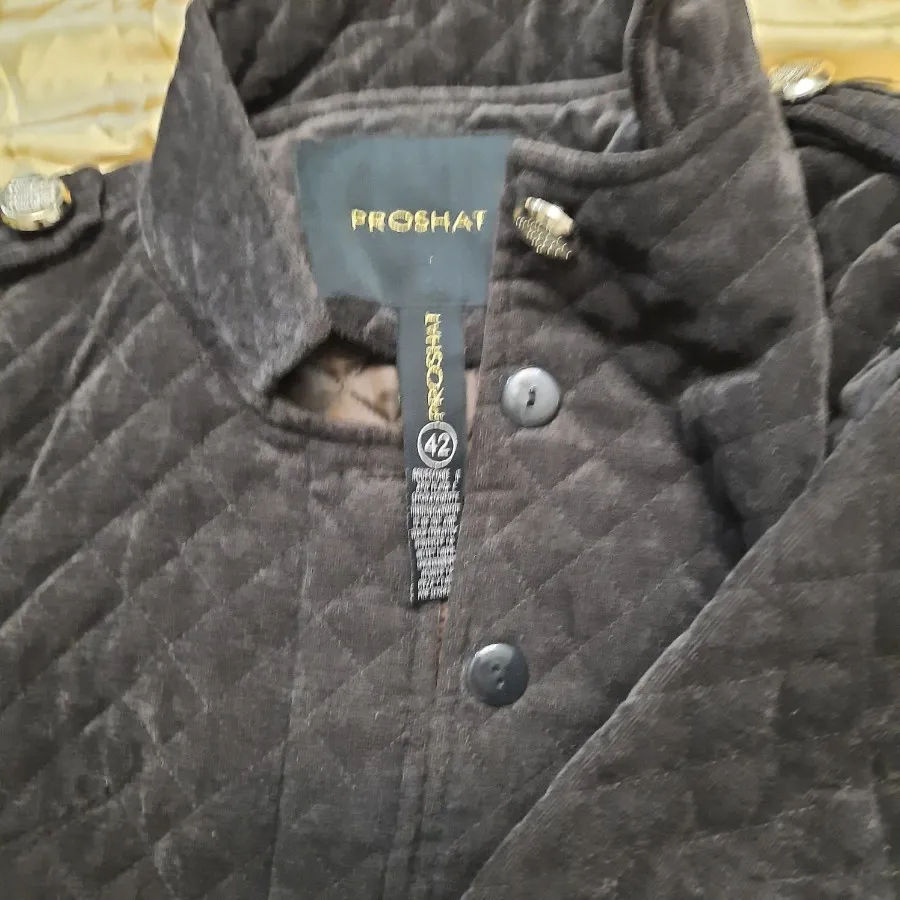 پالتو قهوه ایی تیره جیر