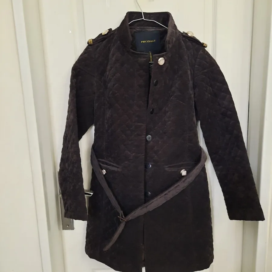 پالتو قهوه ایی تیره جیر