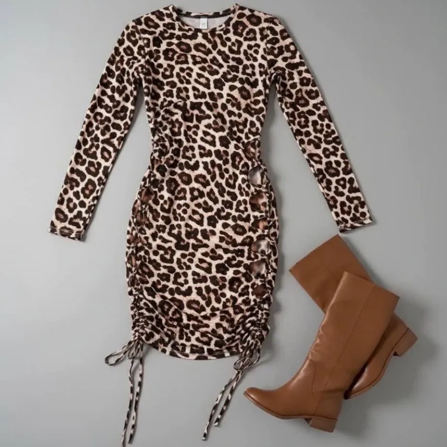 پیراهن بغل بندی پلنگی