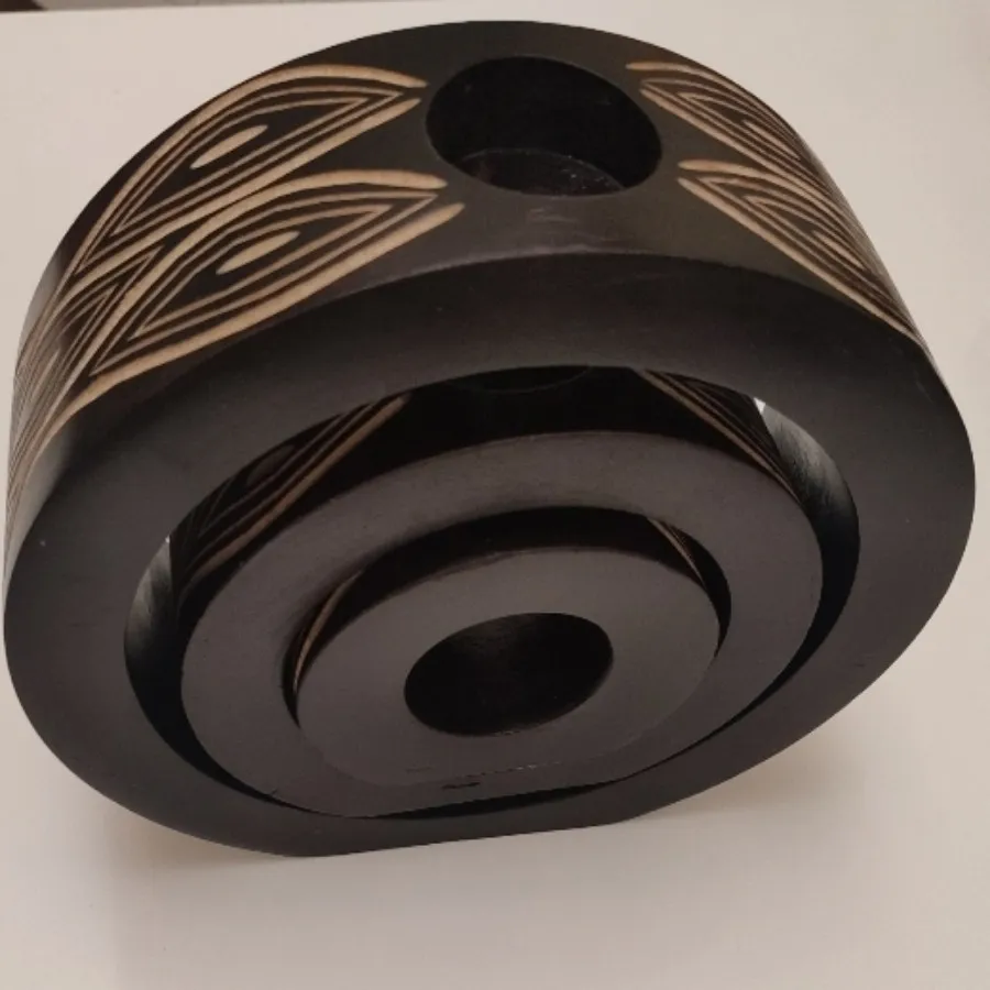 جا شمعی چوبی سه تیکه