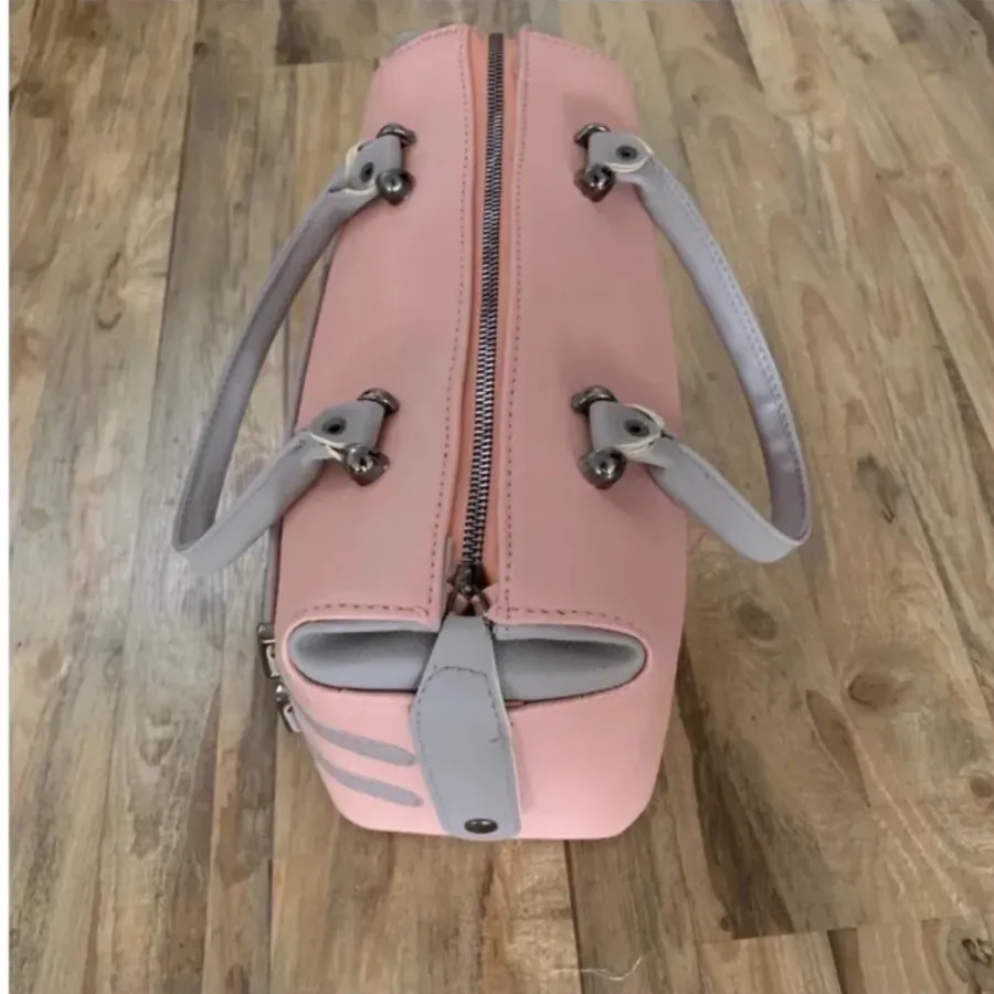 کیف زیبا صورتی طوسی