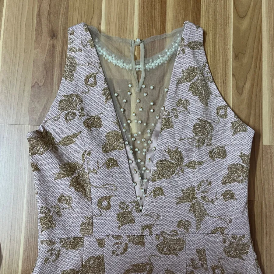 پیراهن مجلسی صورتی