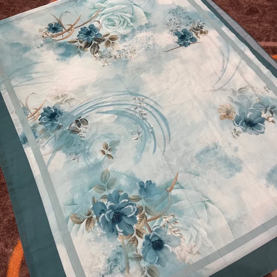 شال سبزآبی+ساعت ست