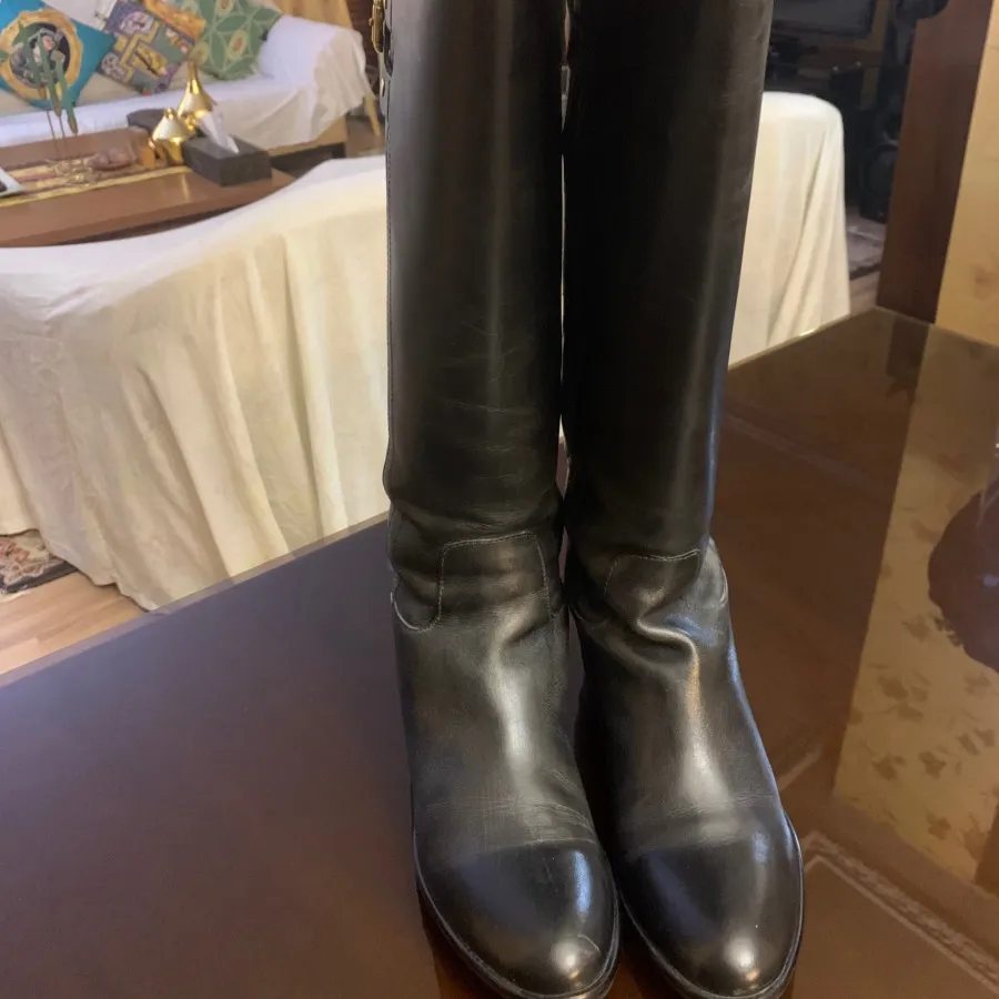 چکمه ساق کلارکس چرم مشمی