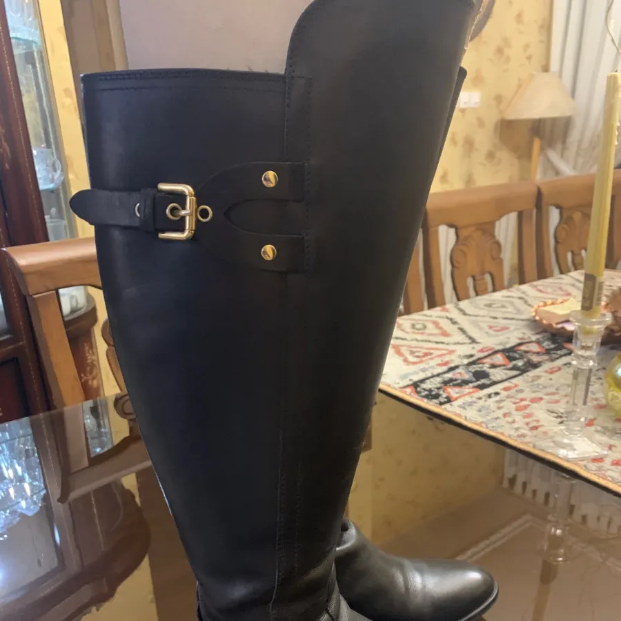 چکمه ساق کلارکس چرم مشمی