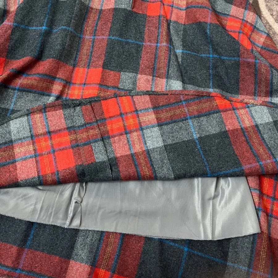 دامن پشمی چهارخونه