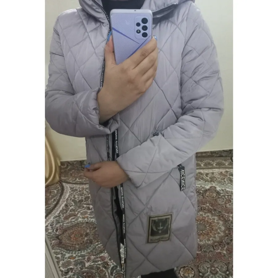 کاپشن پافری طوسی گرم