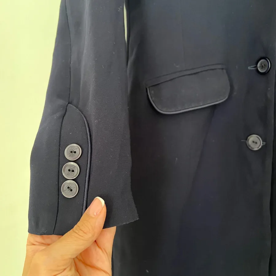 مانتو تک سرمه ای تیره