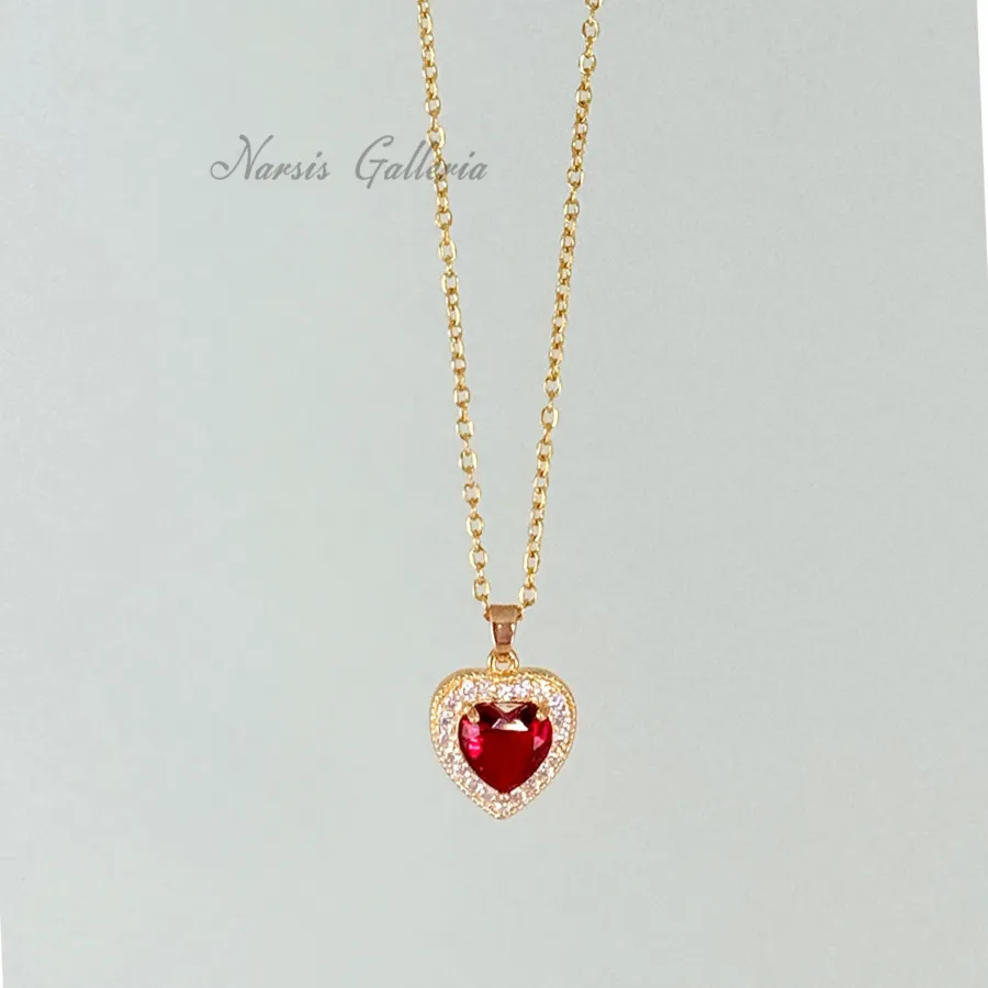 گردنبند استیل طرح جواهر