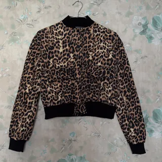 بامبر جکت پلنگی برند ترک