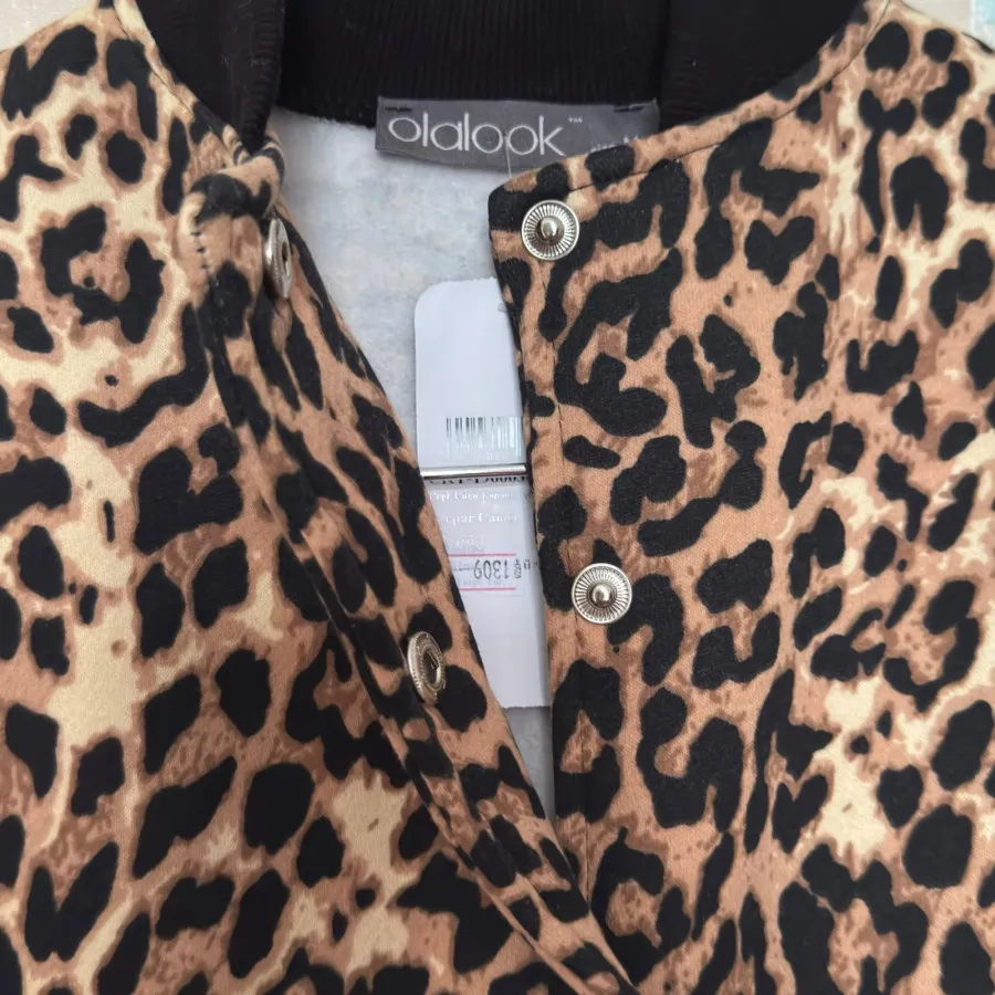 بامبر جکت پلنگی برند ترک