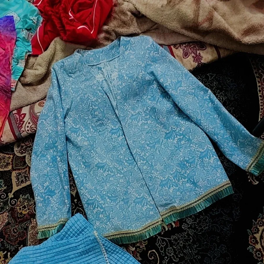 مانتو طرحدارآبی