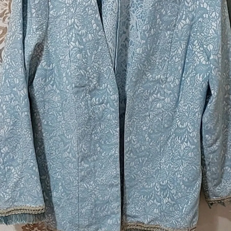 مانتو طرحدارآبی