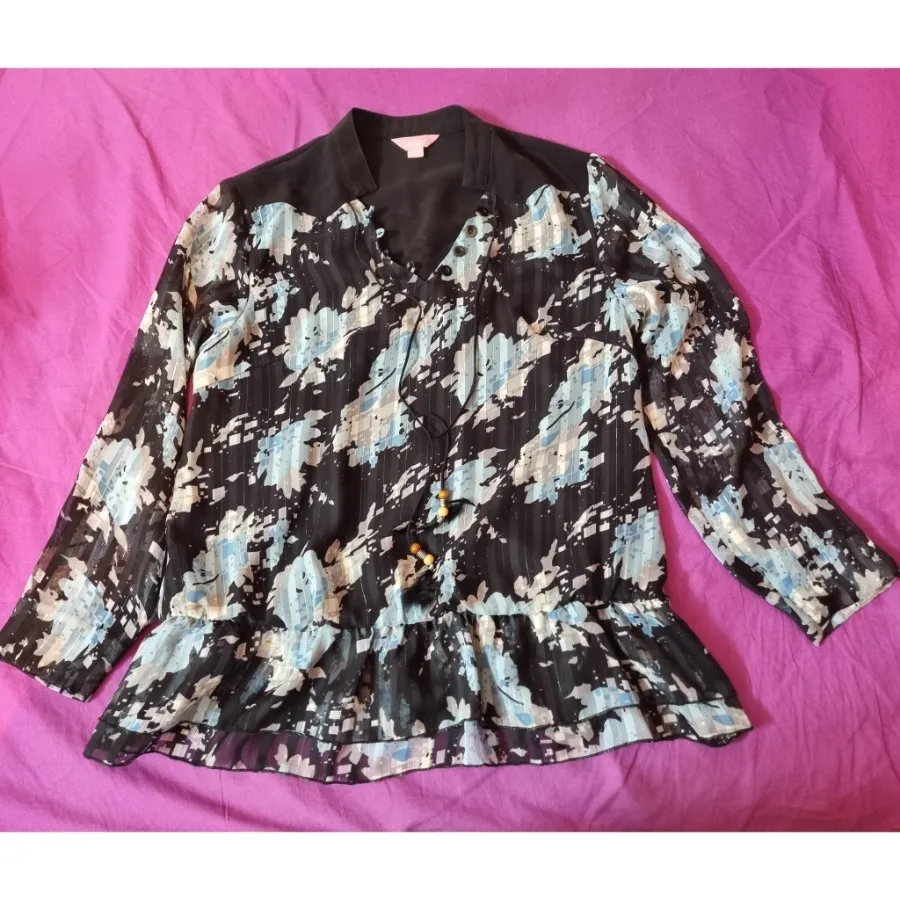 شومیز حریر خارجی، طرح دار