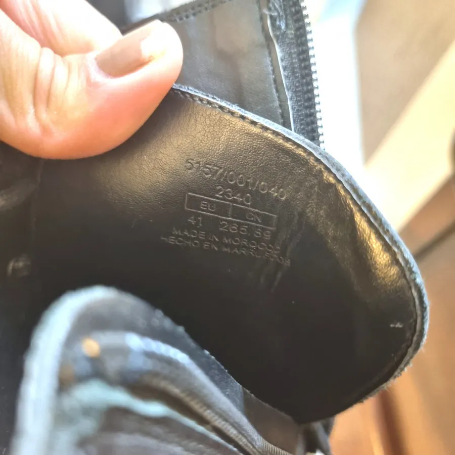 بوت زارا چرم مشکی