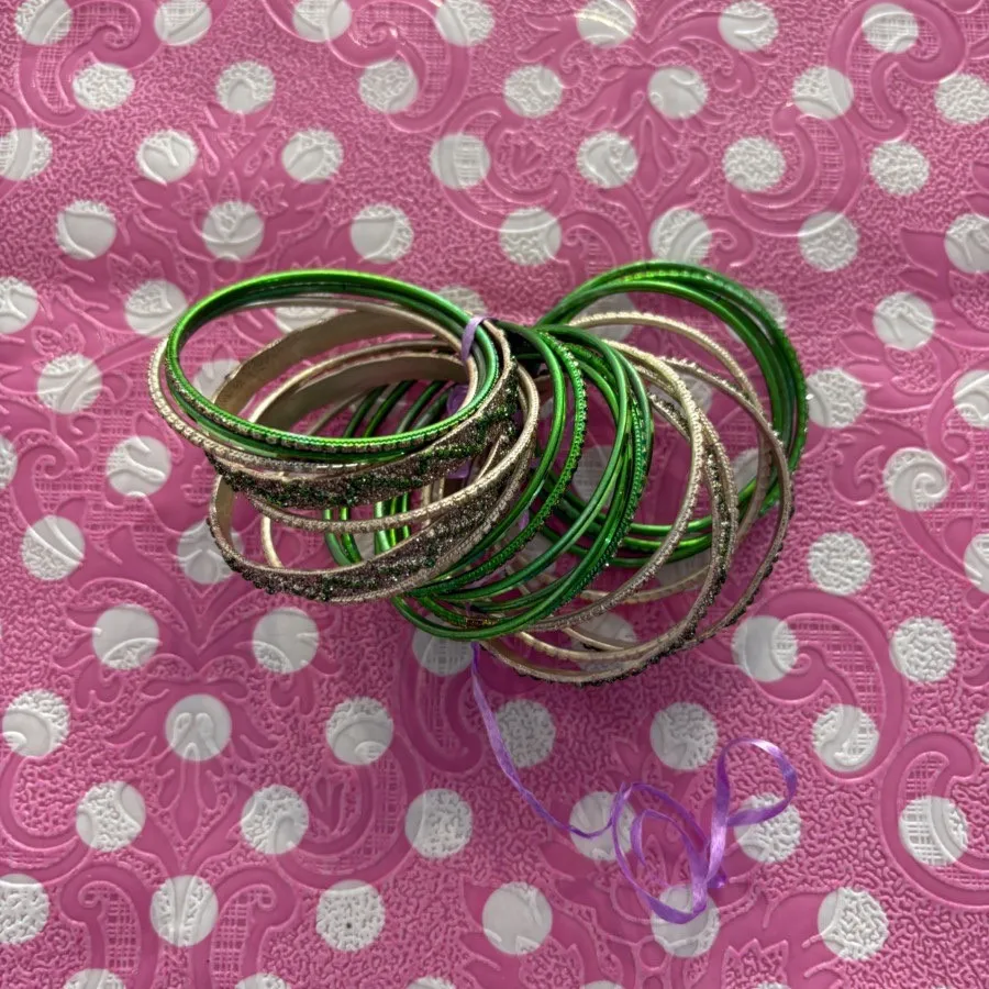 النگوی دخترانه هندی سبز