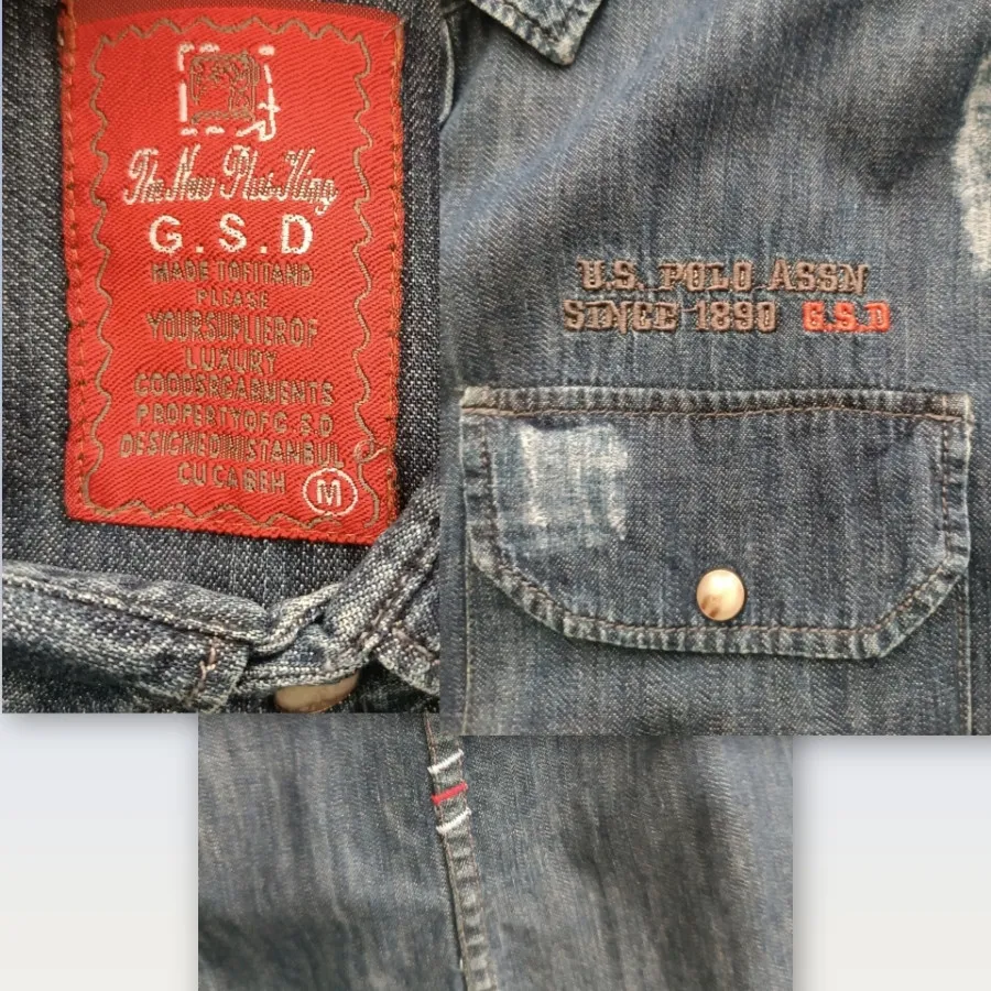 پیراهن‌ جین‌ مردانه US