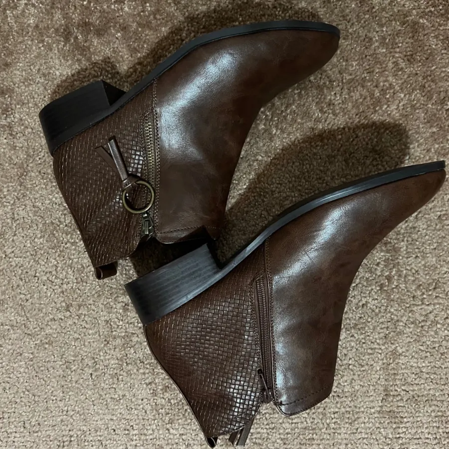 نیم بوت قهوه ای 41/5-42