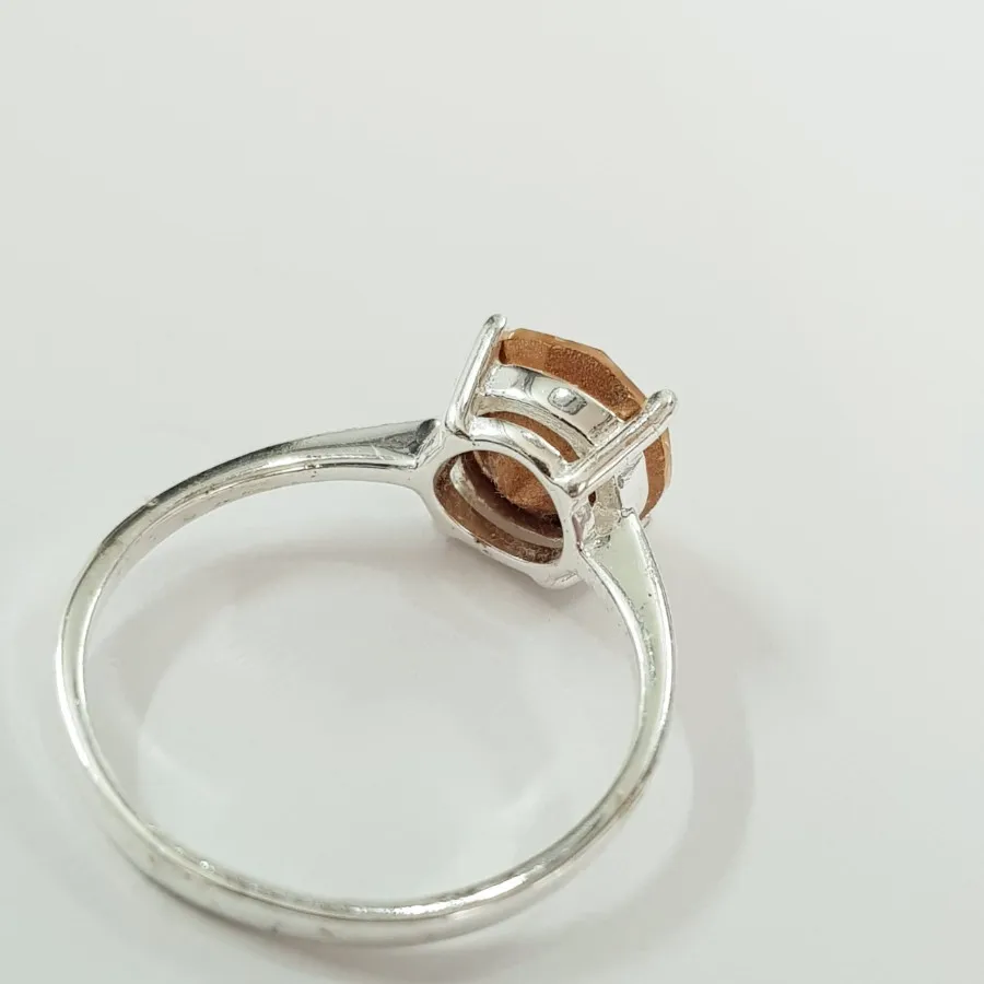 انگشتر نقره 925 نگین درشت