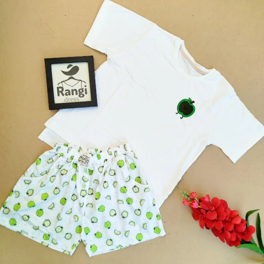 ست تیشرت شورتک میوه ای