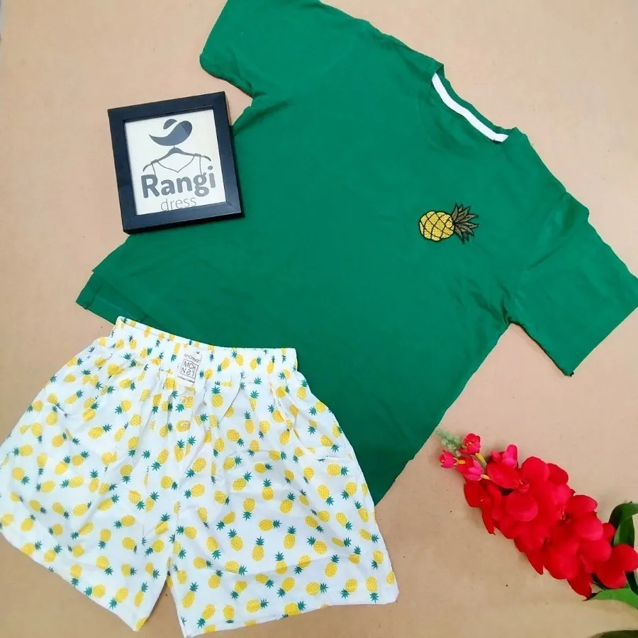 ست تیشرت شورتک میوه ای