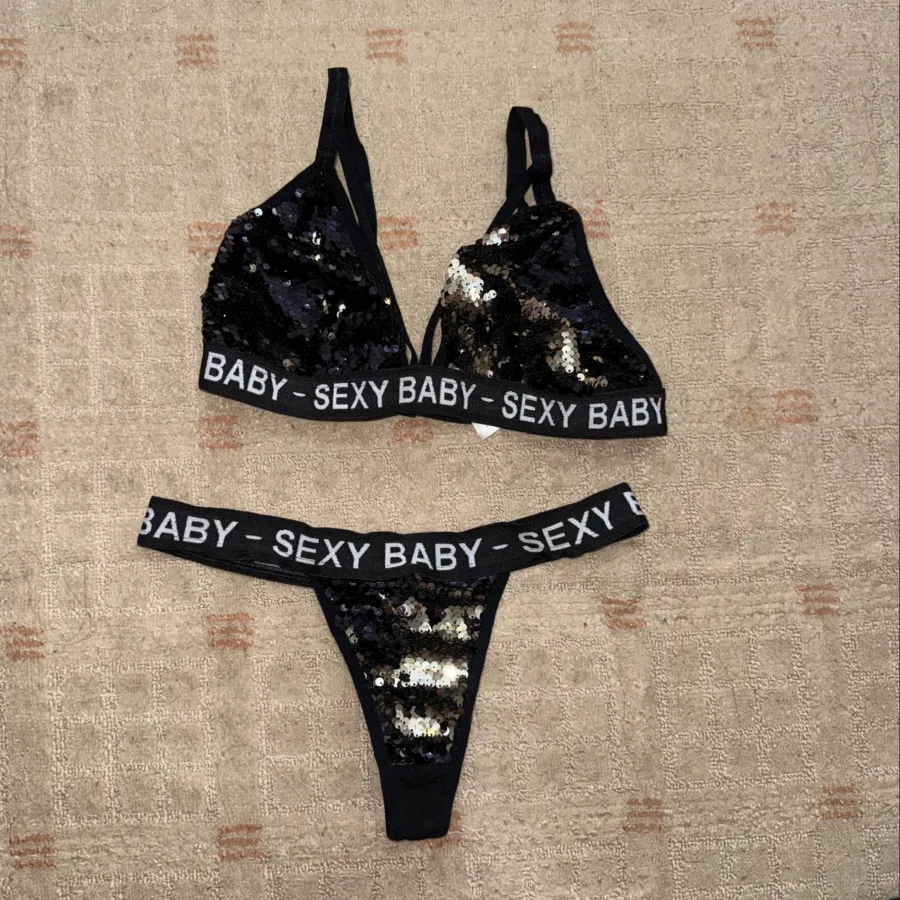 ست لباس زیر پولکی