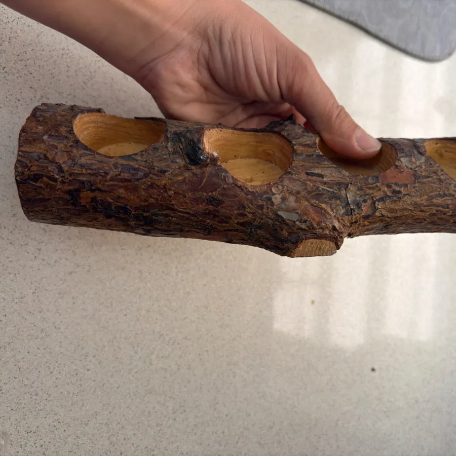 جا شمعی چوبی