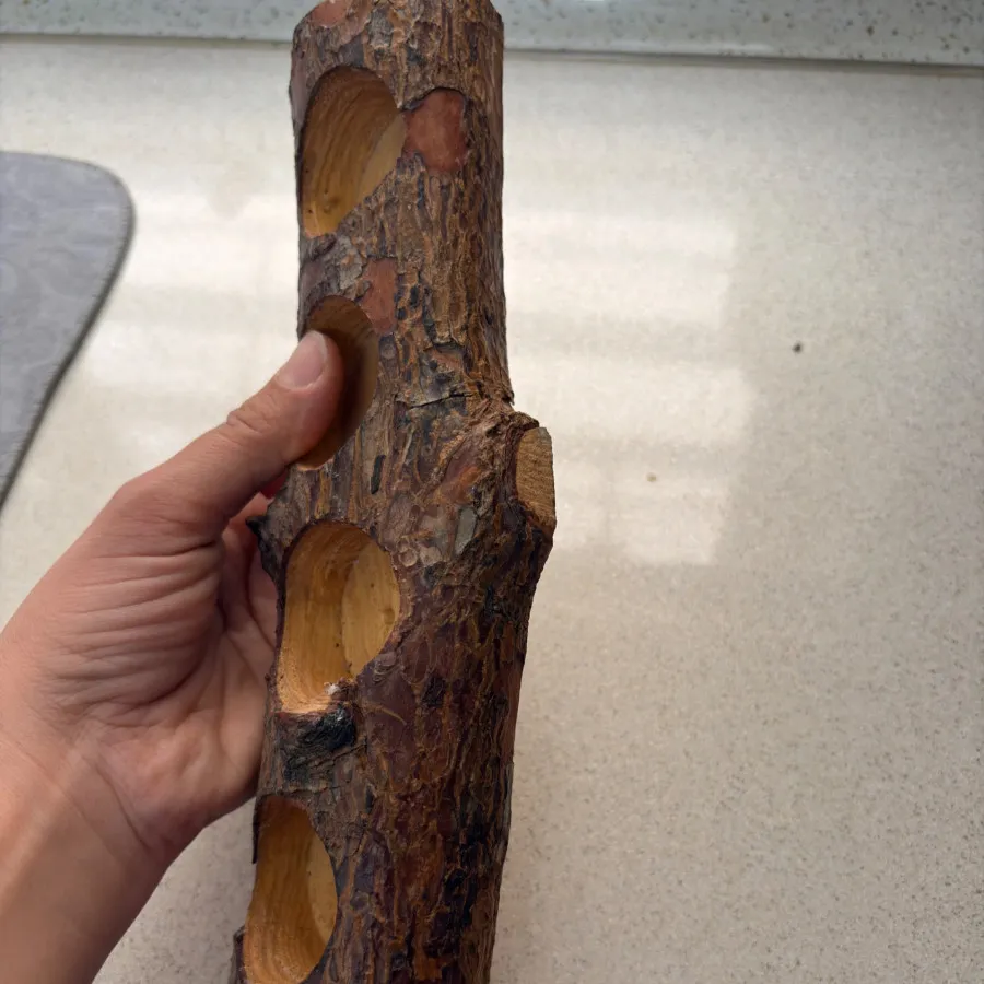 جا شمعی چوبی