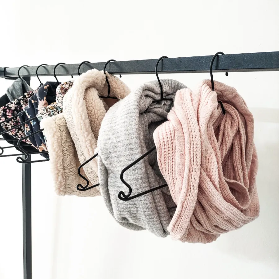 شال گردن حلقه ای صورتی