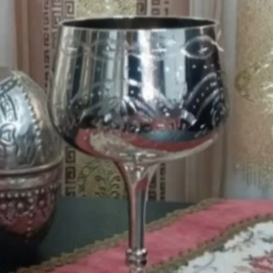 جام نیکل حکاکی شده