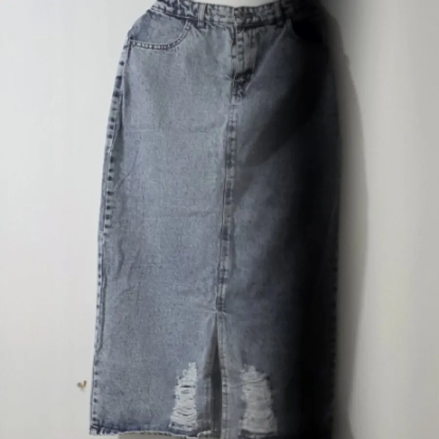 دامن جین زاپدار