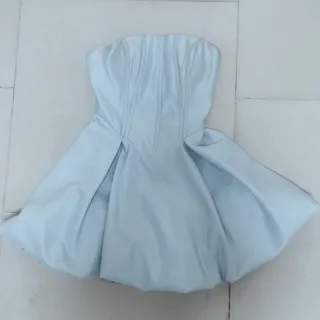 پیراهن عروسکی آبی آسمانی