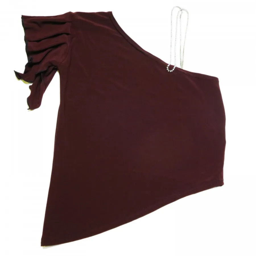 تاپ فانتزی زرشکی استرچ S