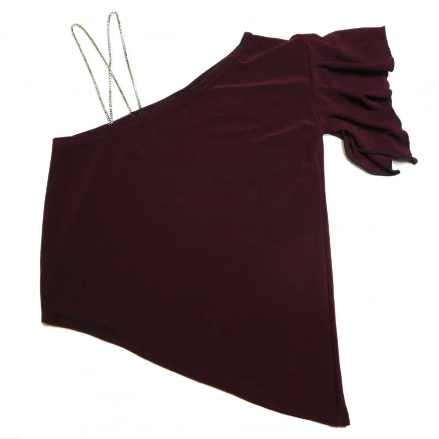 تاپ فانتزی زرشکی استرچ S