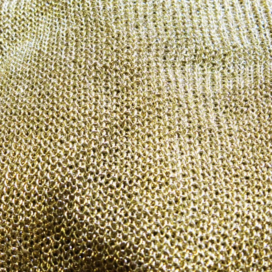 تکپوش کشباف زره ای طلایی