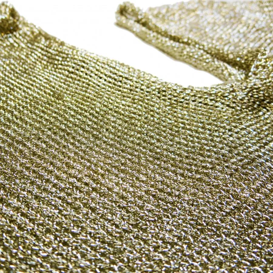 تکپوش کشباف زره ای طلایی