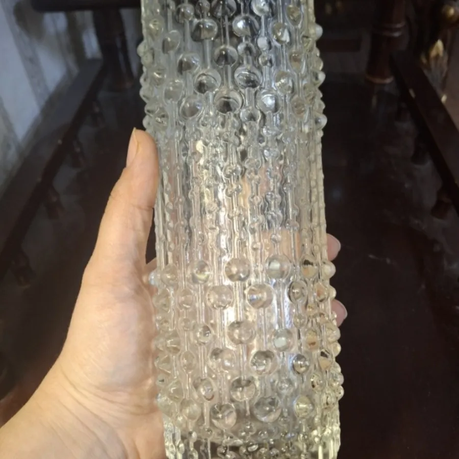 جفت گلدان بلوری قدیمی