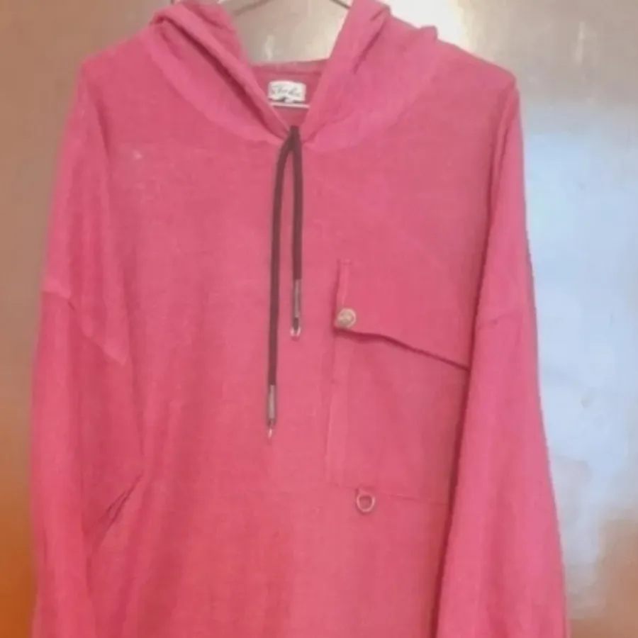 مانتو تو کرکی زرشکی کلاه