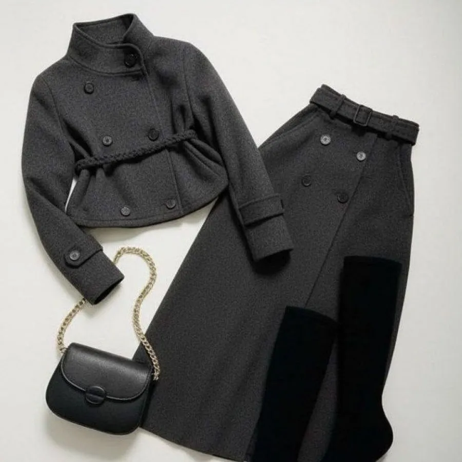 کت و دامن زمستانه گرم