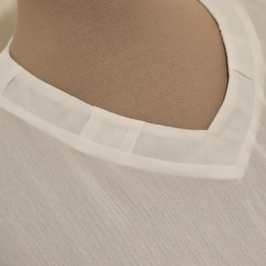 تاپ حریر سفید