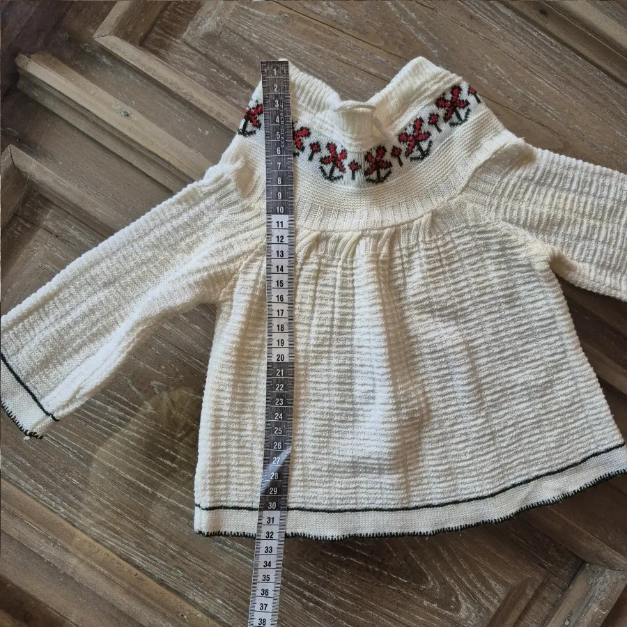 پیراهن بافت یقه گلدوزی