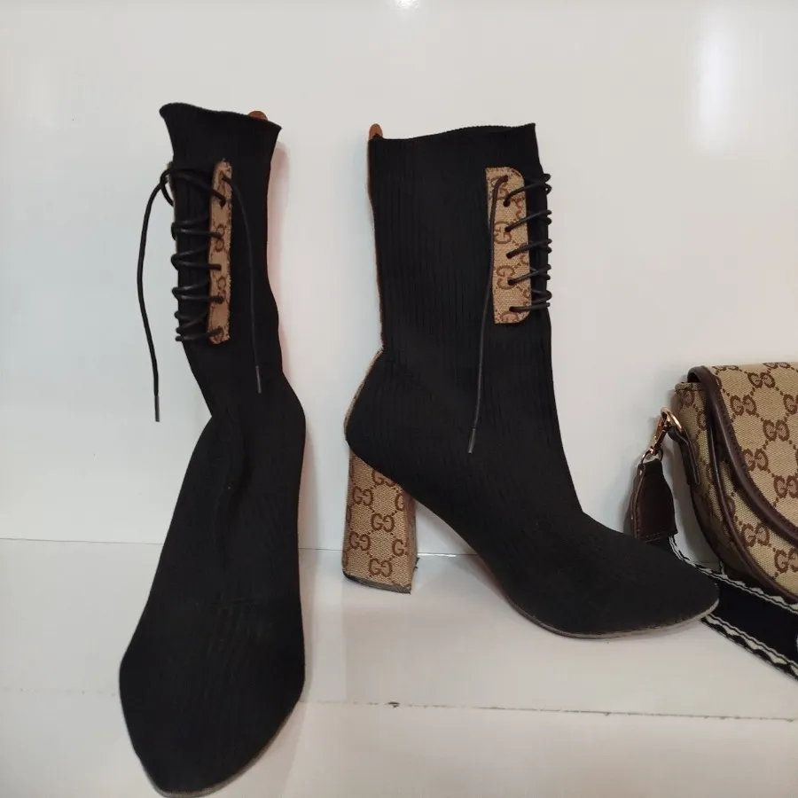 نیم بوت وارداتی با کیف ست