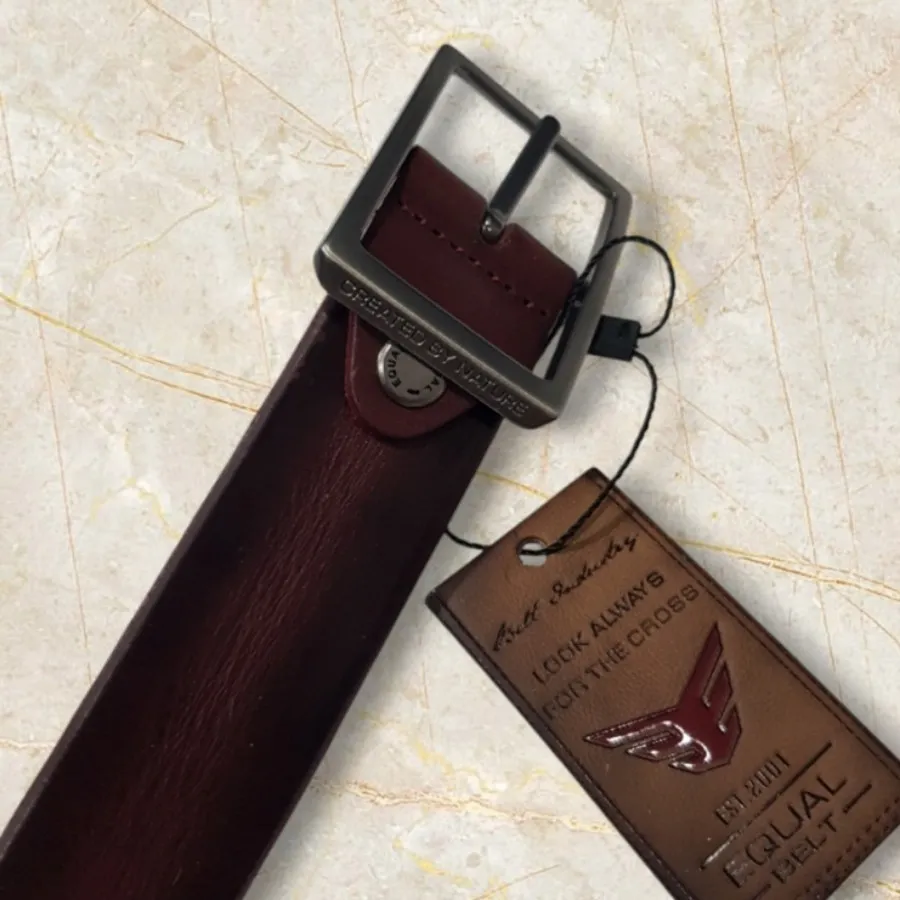 کمربند ترک چرم زرشکی