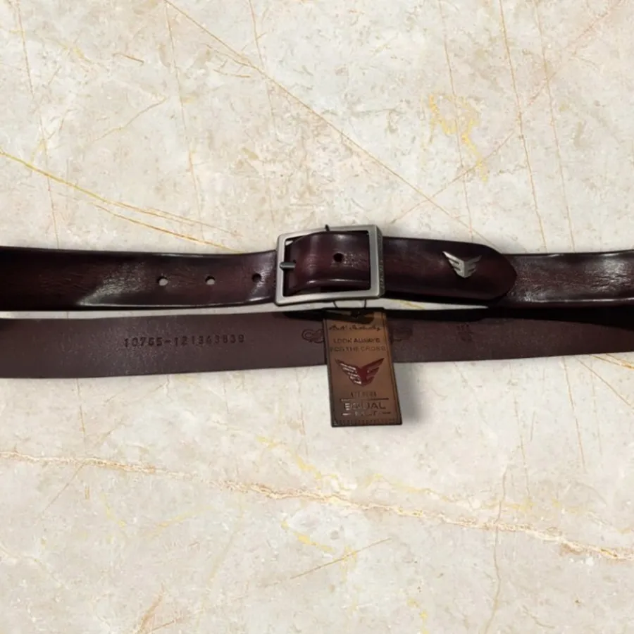 کمربند ترک چرم زرشکی