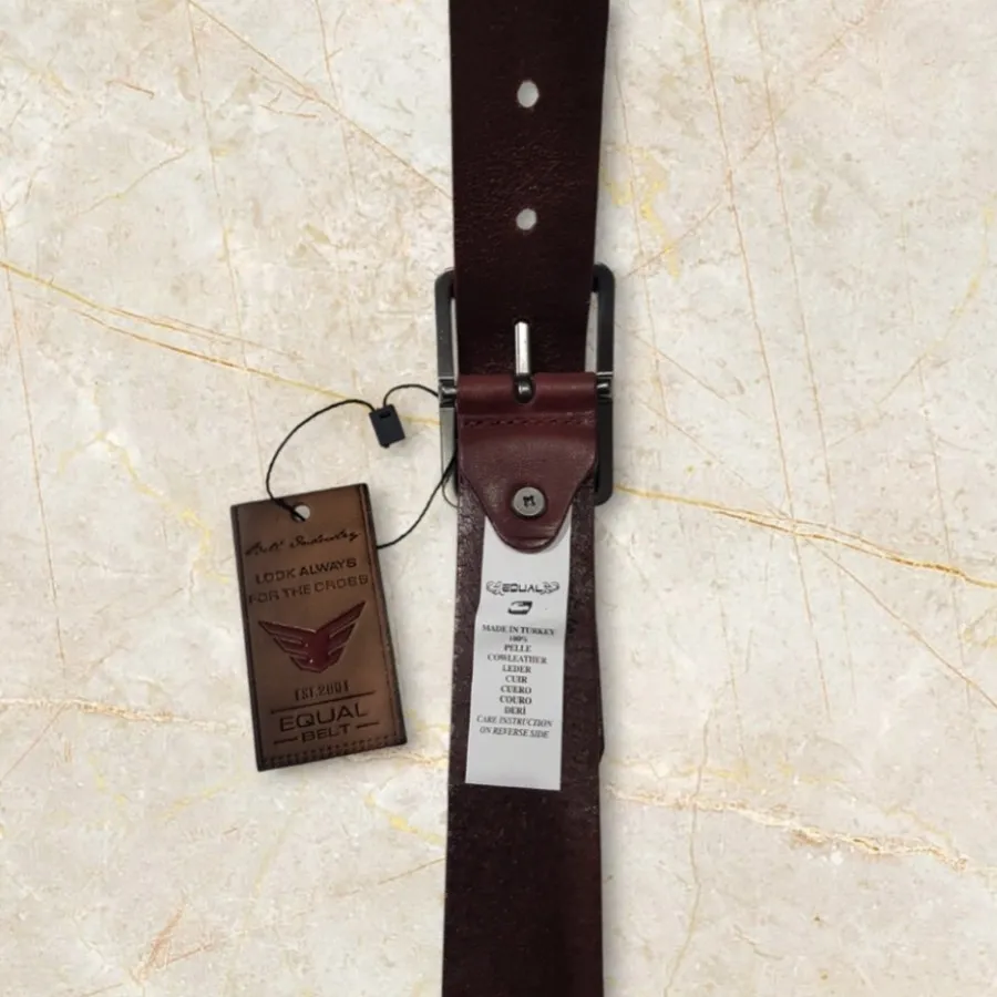 کمربند ترک چرم زرشکی